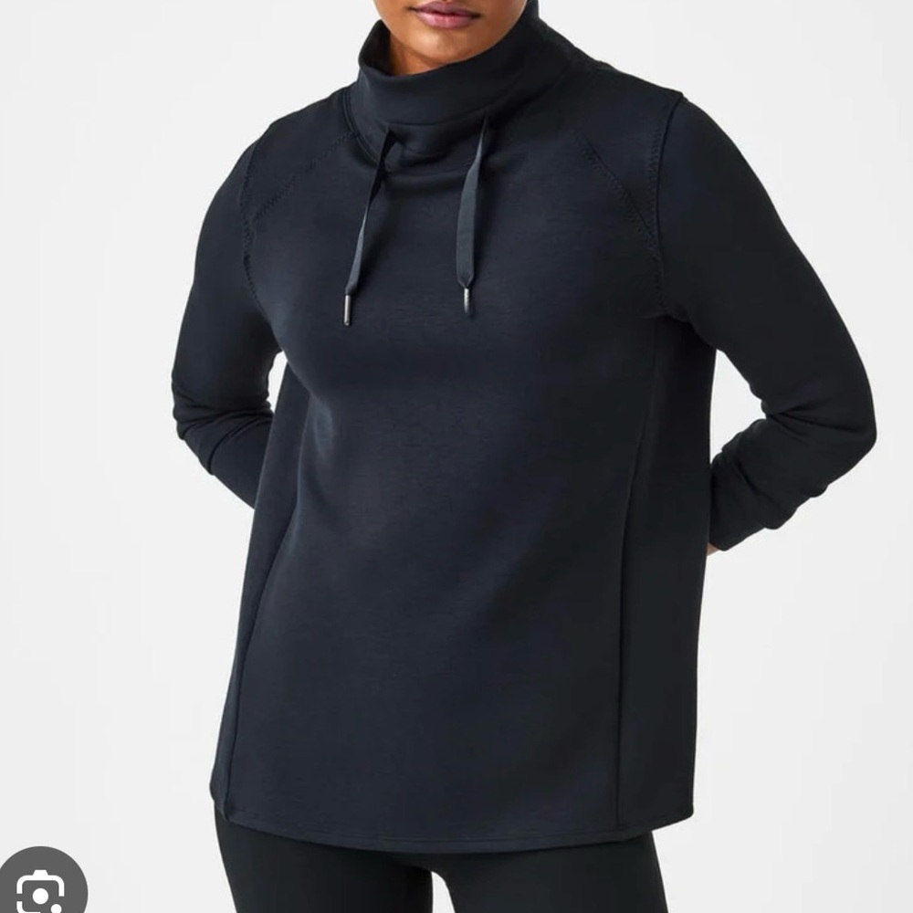 SPANX got-ya-covered pullover.  Airessentials, black.  Size small.